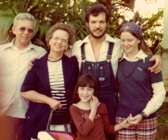 Robert Lessiack, Katherine Lessiack, Lew Stabler, Sue Lessiack Stabler, and Moi in the Canal Zone sometime in the early 1970's.