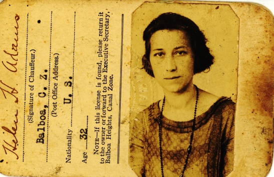 Mama Helen's Canal Zone driver's license from TBD. 