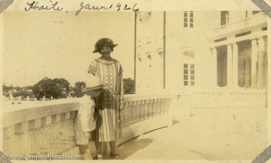 On Veranda of National Palace, Port Au Prince, Haiti, Jan. 19, 1926