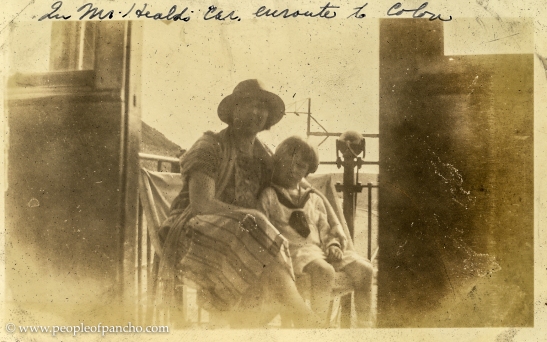 In Mr. Heald's car en route to Colon, Panama Railroad, 1926